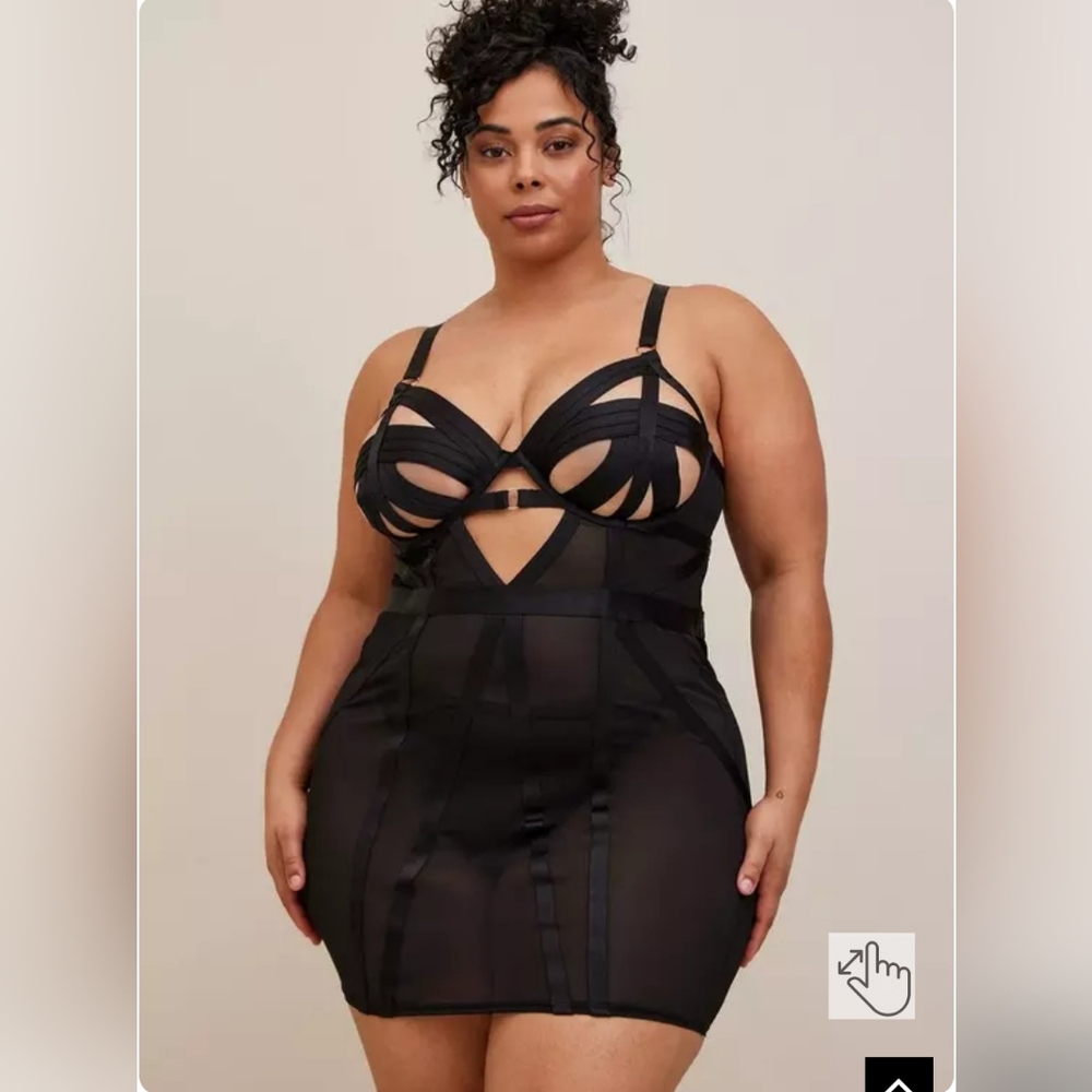 Torrid Size 0 Bondage Lingerie